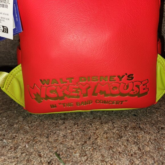 NWT Loungefly Mickey Mouse The Band Concert Disney 100 backpack